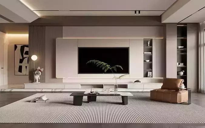 Japanese minimalist living room