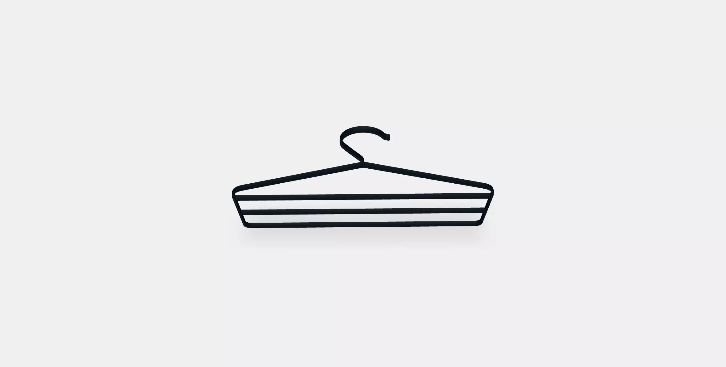 STRYKIS trouser hanger Low-poly 3D model_0