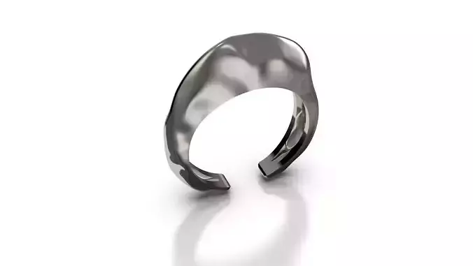 Adjustable Ring with Organic Style 