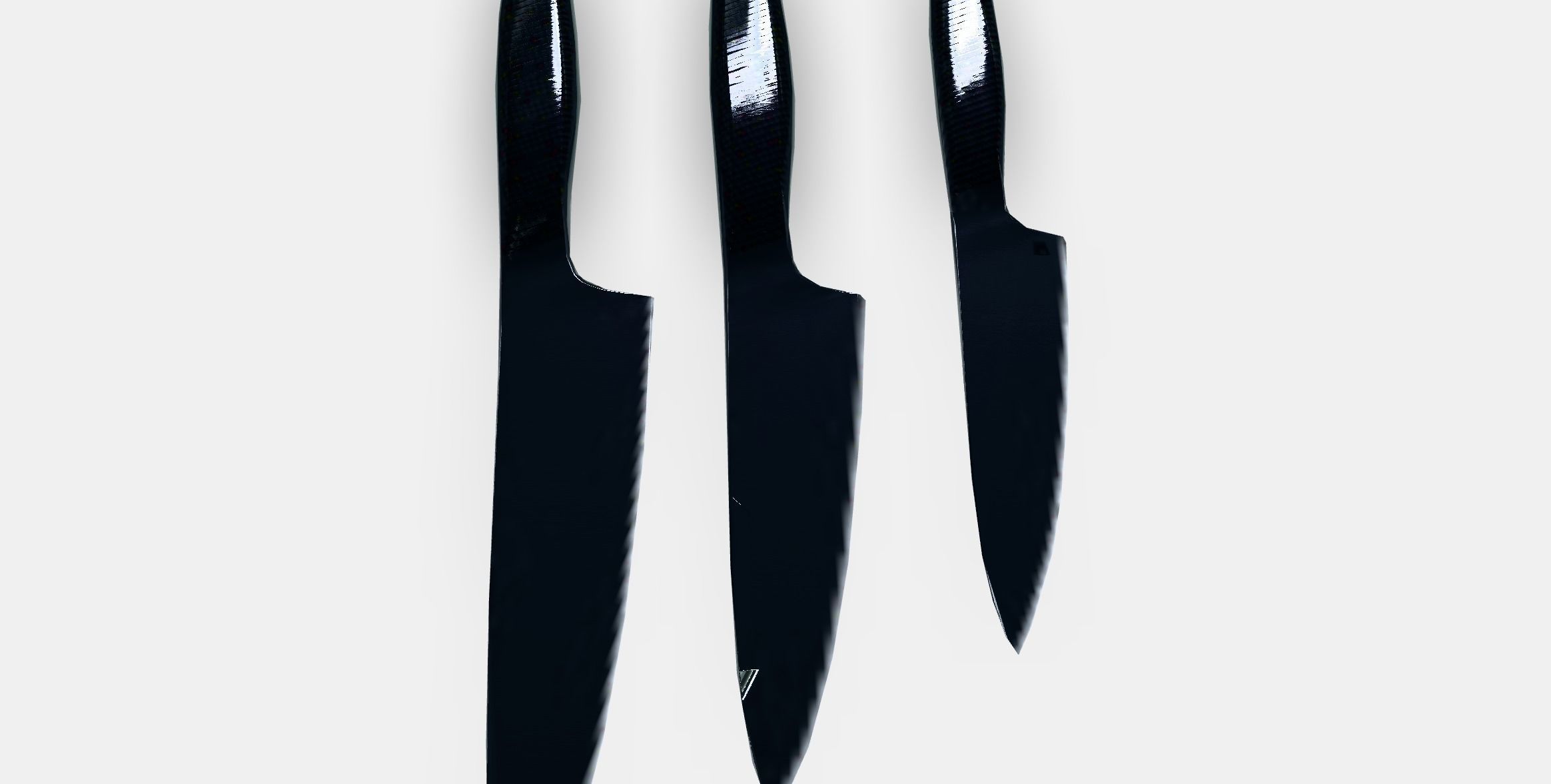 IKEA 365 knife set of 3 Low-poly 3D model_4