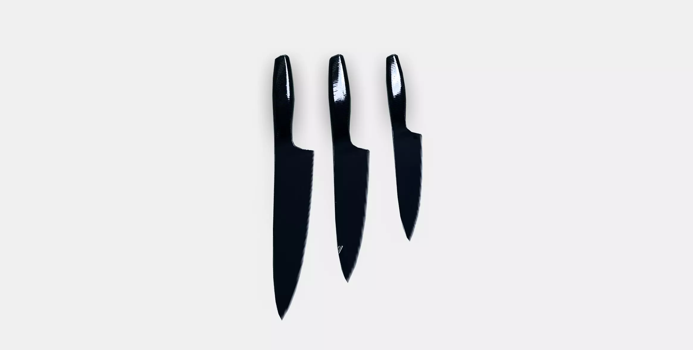 IKEA 365 knife set of 3 Low-poly 3D model_0