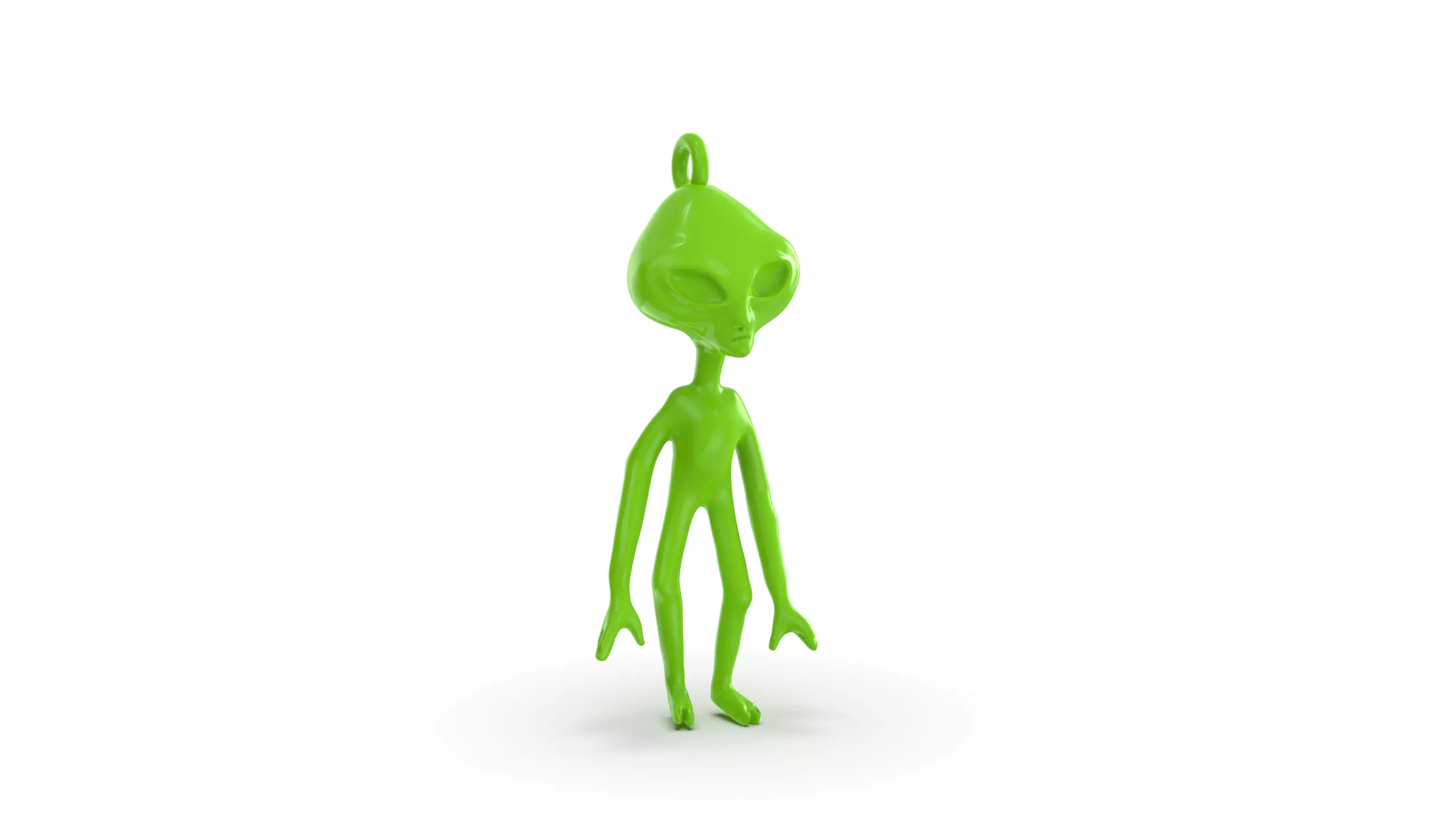 Alien Pendant 3D print model_0