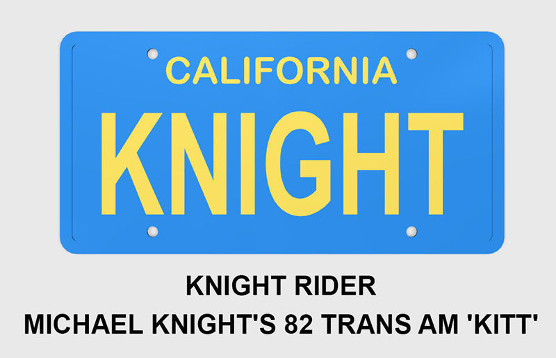 Famous License Plates 3D print model_12