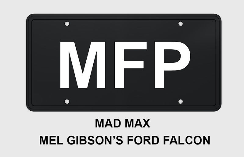 Famous License Plates 3D print model_13