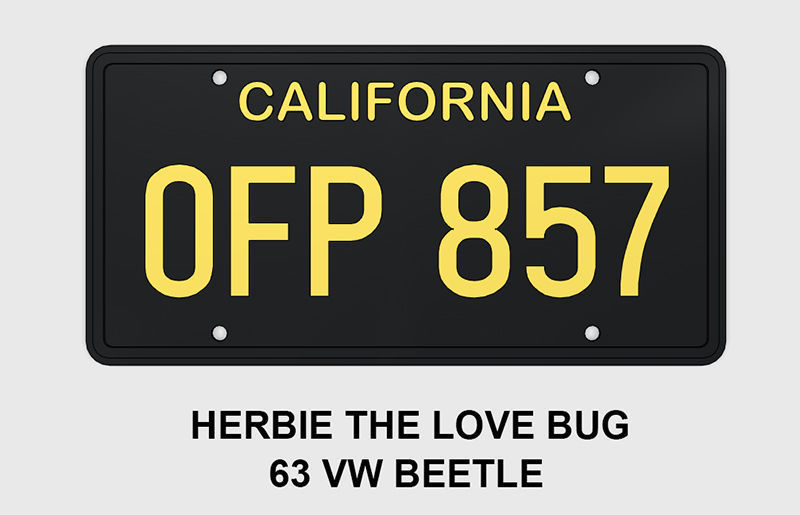 Famous License Plates 3D print model_9