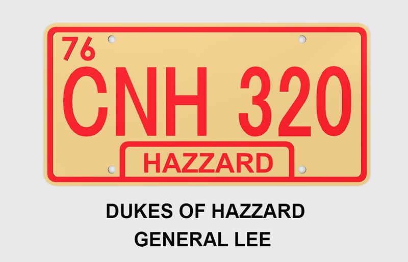 Famous License Plates 3D print model_5