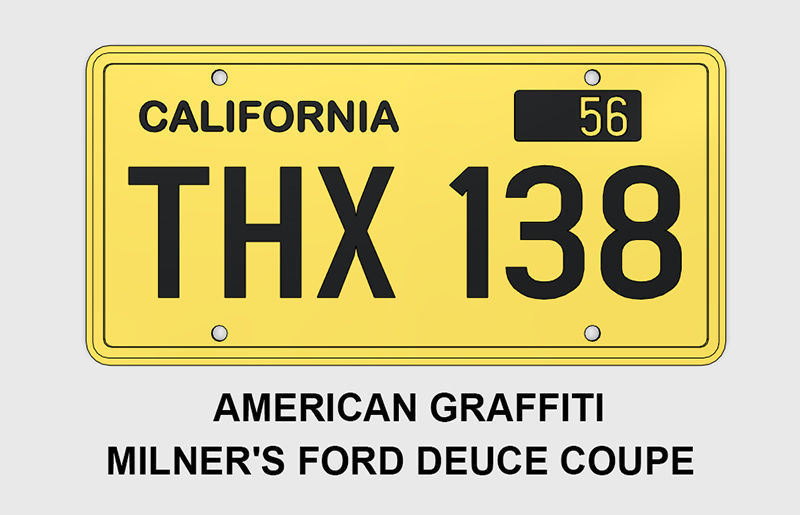 Famous License Plates 3D print model_2