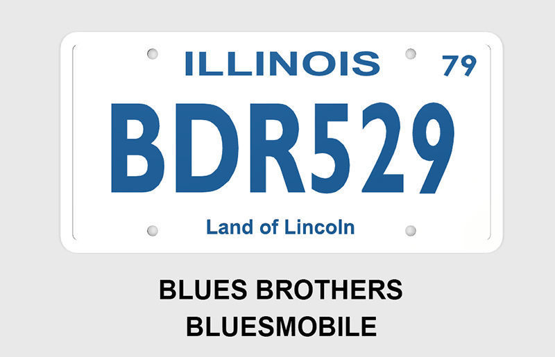 Famous License Plates 3D print model_3