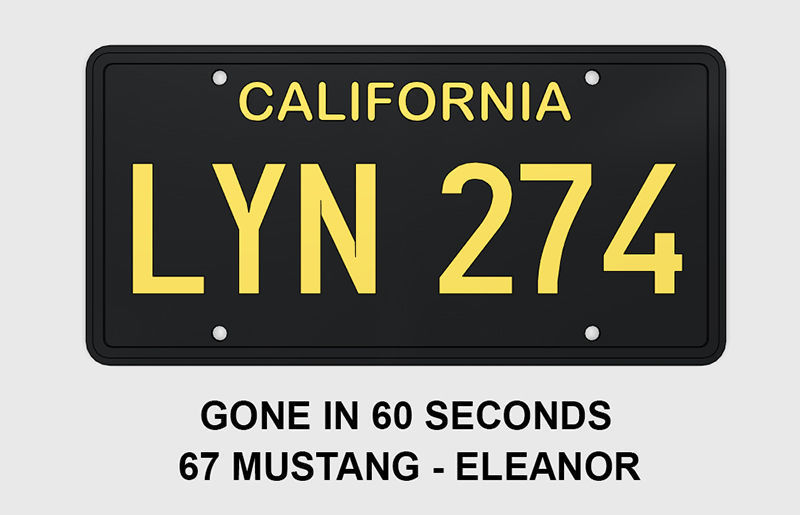 Famous License Plates 3D print model_8