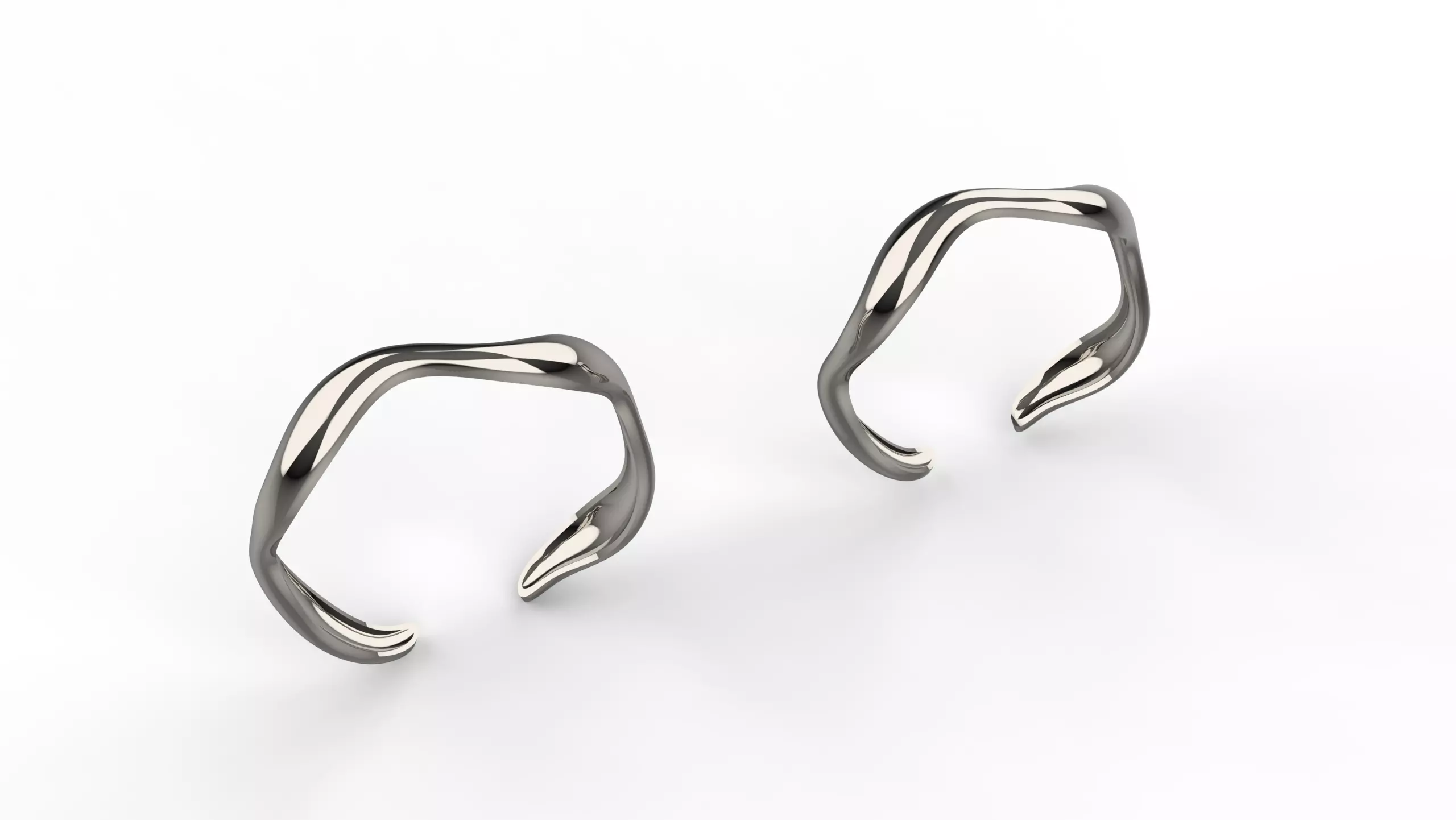 Wave Ring - Adjustable 3D print model