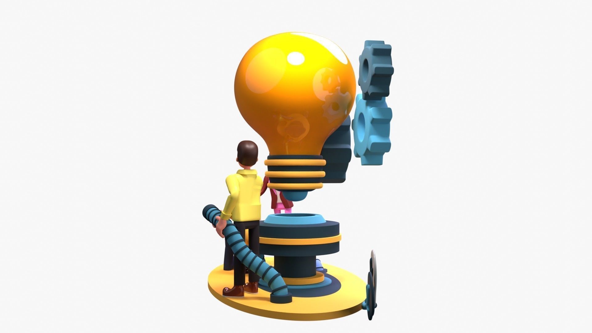 Work Efficiency 3D model_13