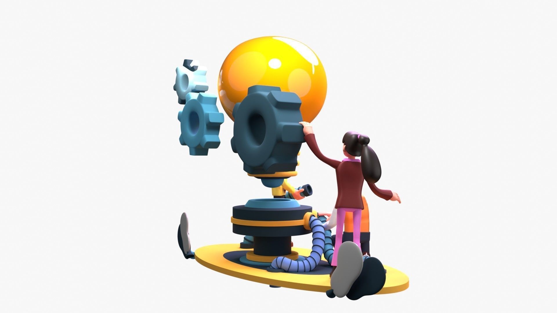 Work Efficiency 3D model_17