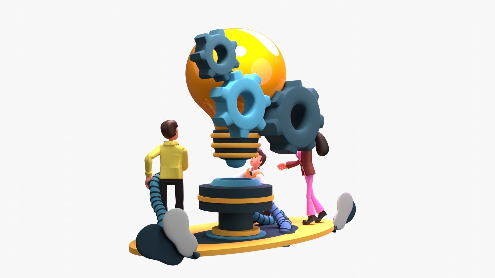 Work Efficiency 3D model_6