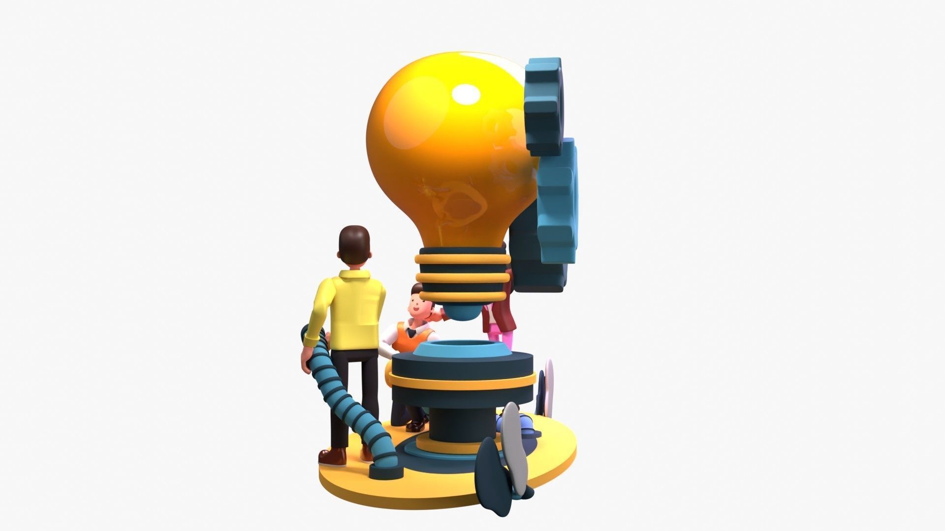 Work Efficiency 3D model_8