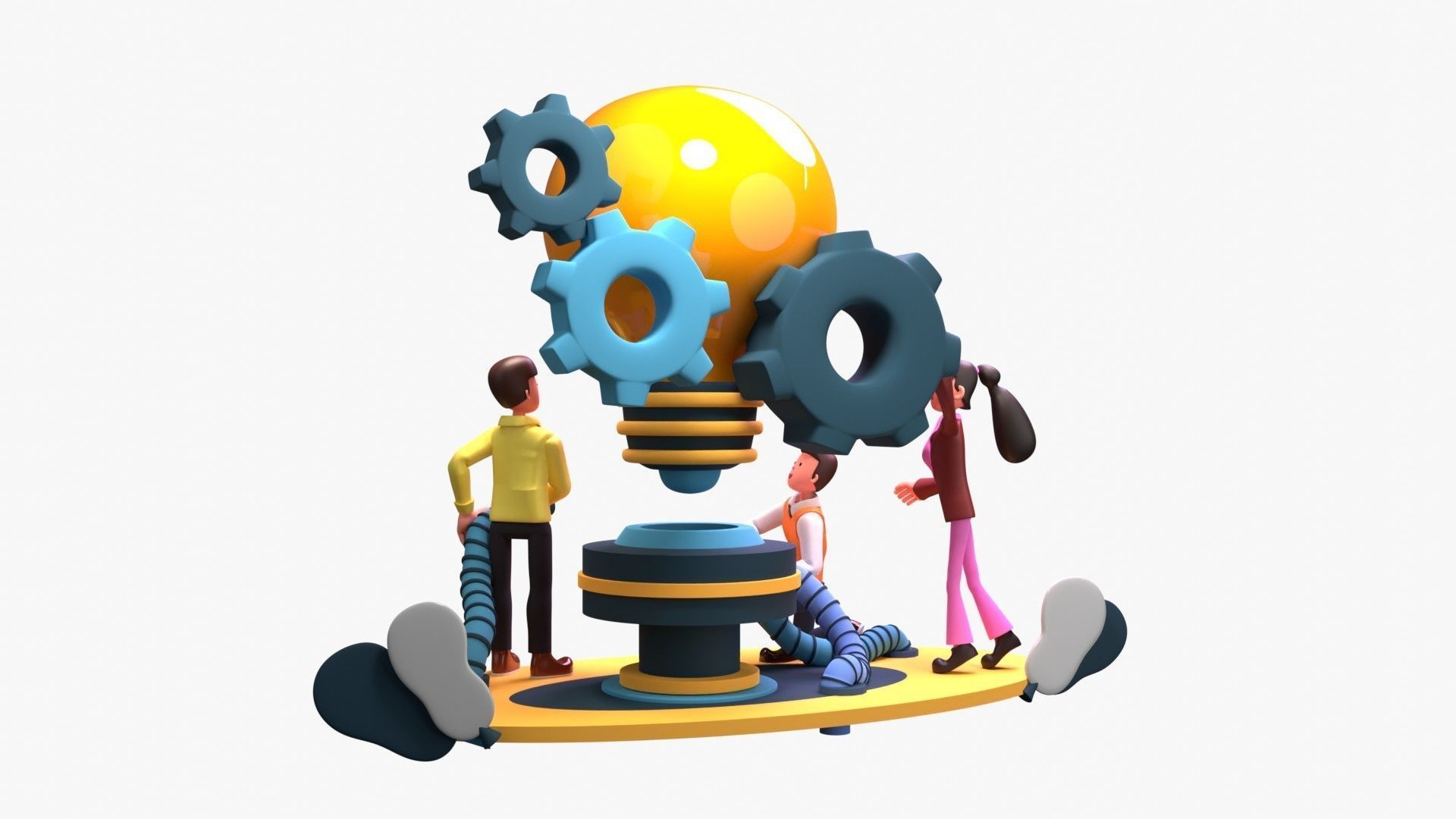 Work Efficiency 3D model_19