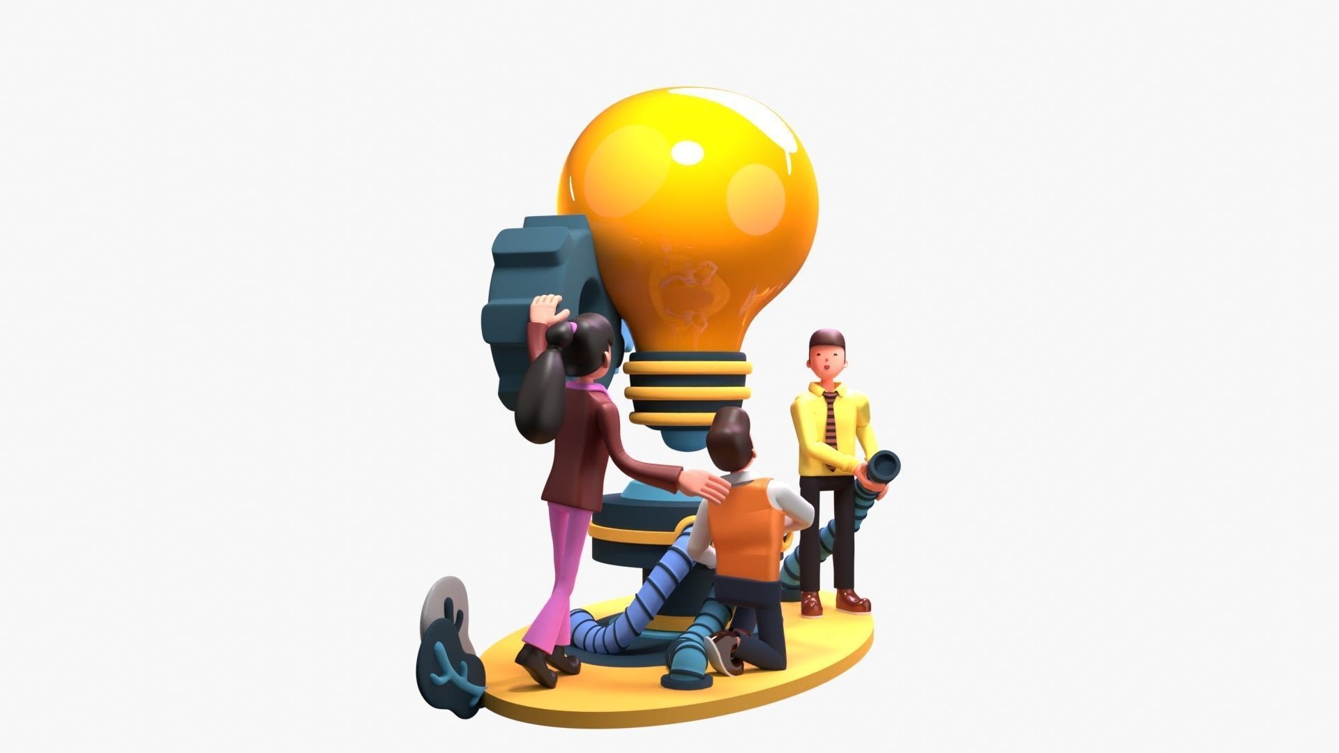 Work Efficiency 3D model_15