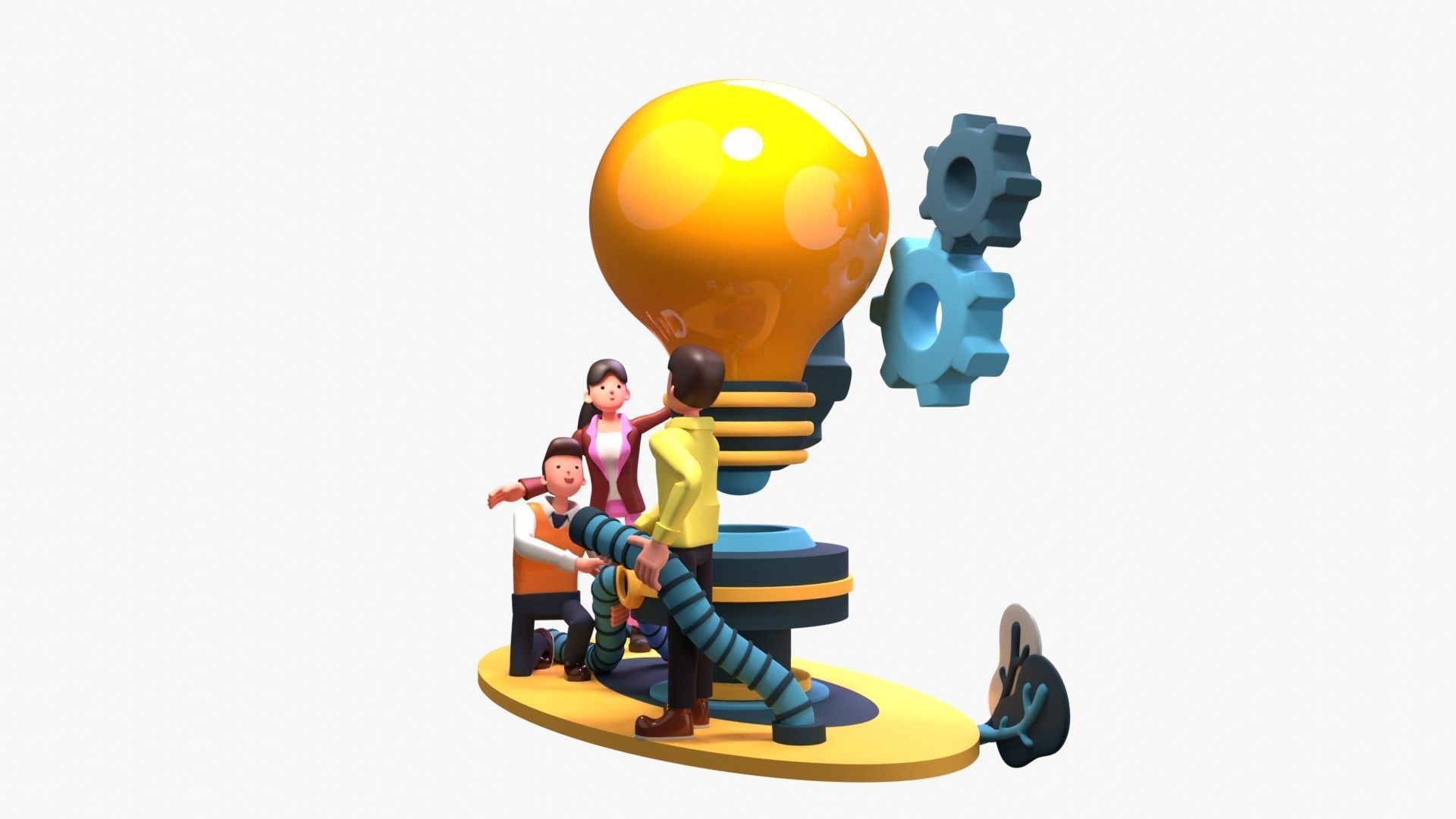 Work Efficiency 3D model_4