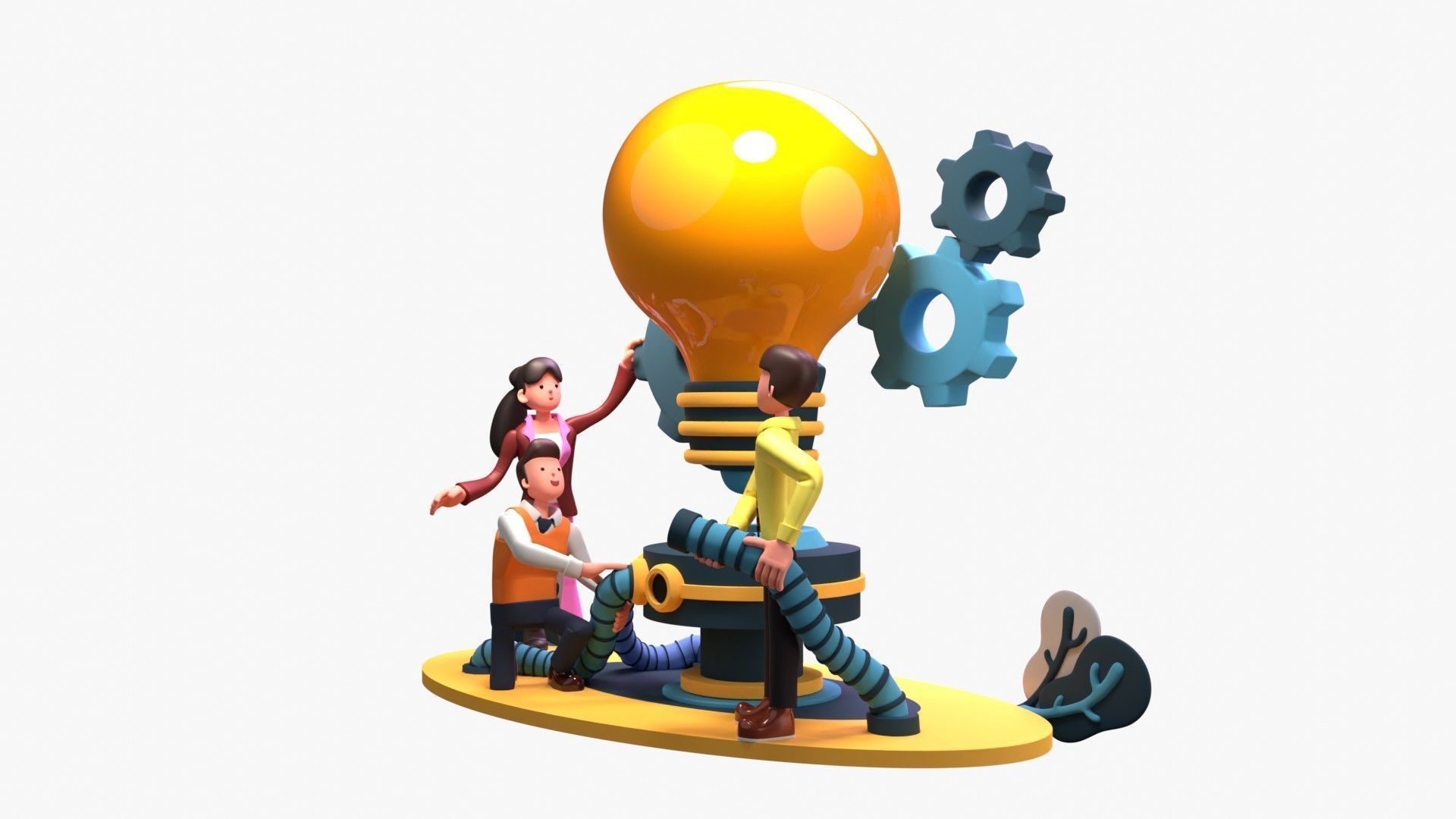 Work Efficiency 3D model_5