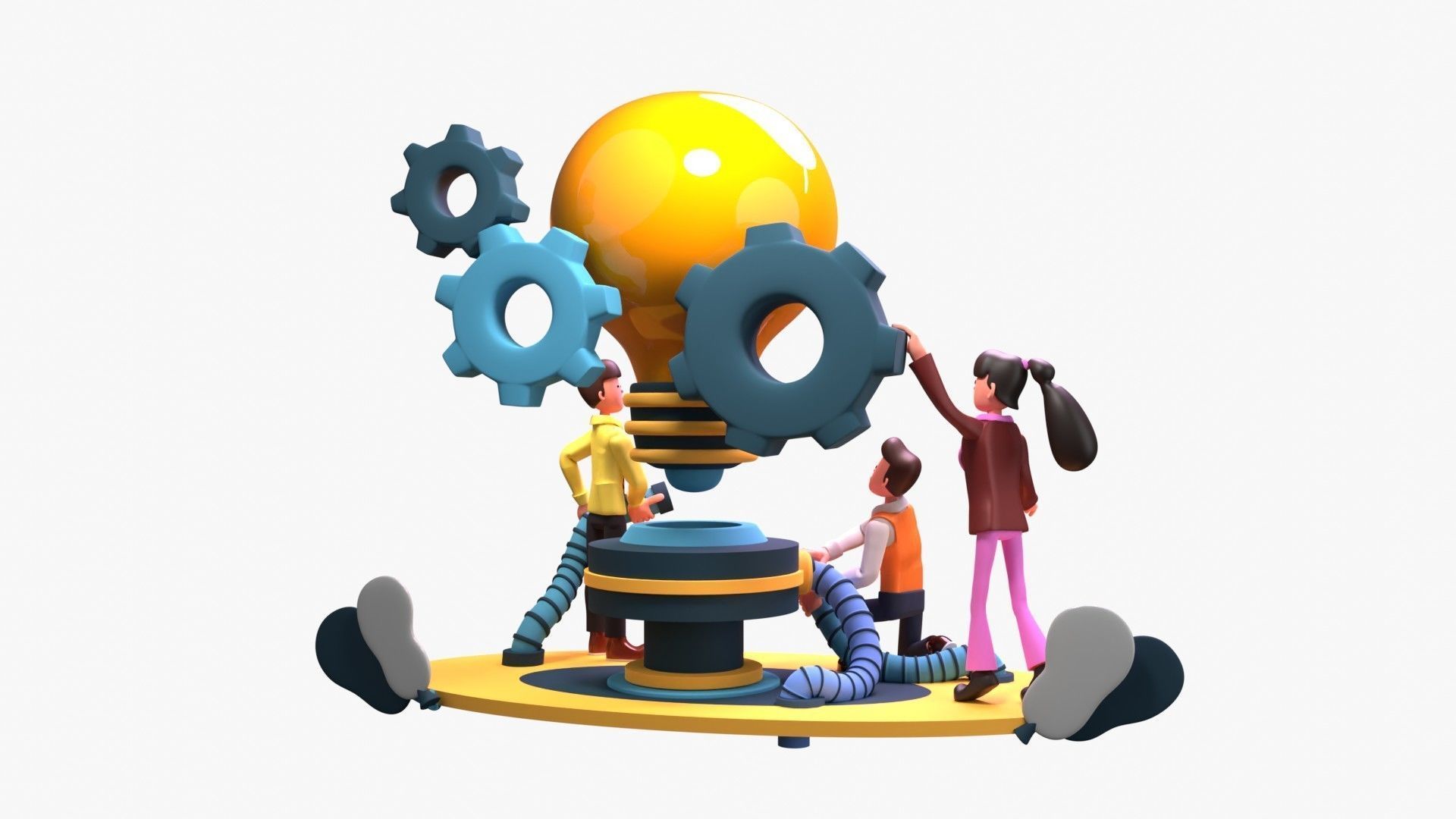 Work Efficiency 3D model_16