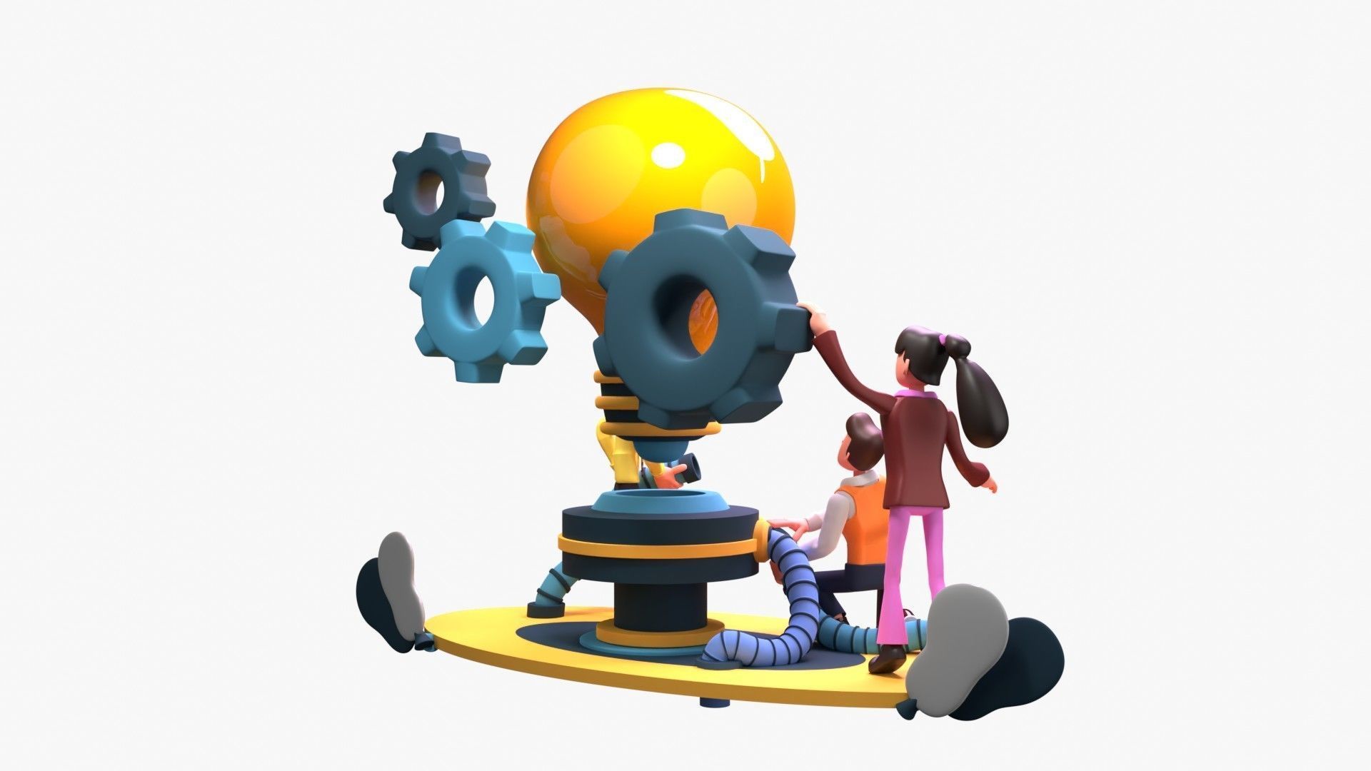 Work Efficiency 3D model_18