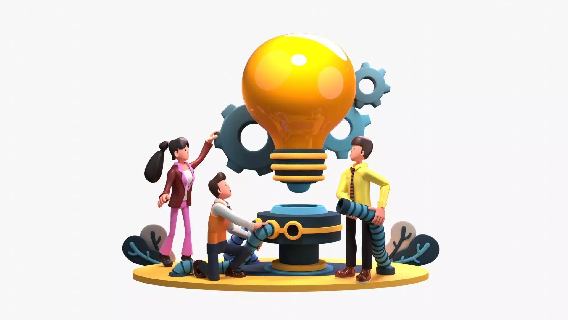 Work Efficiency 3D model_0