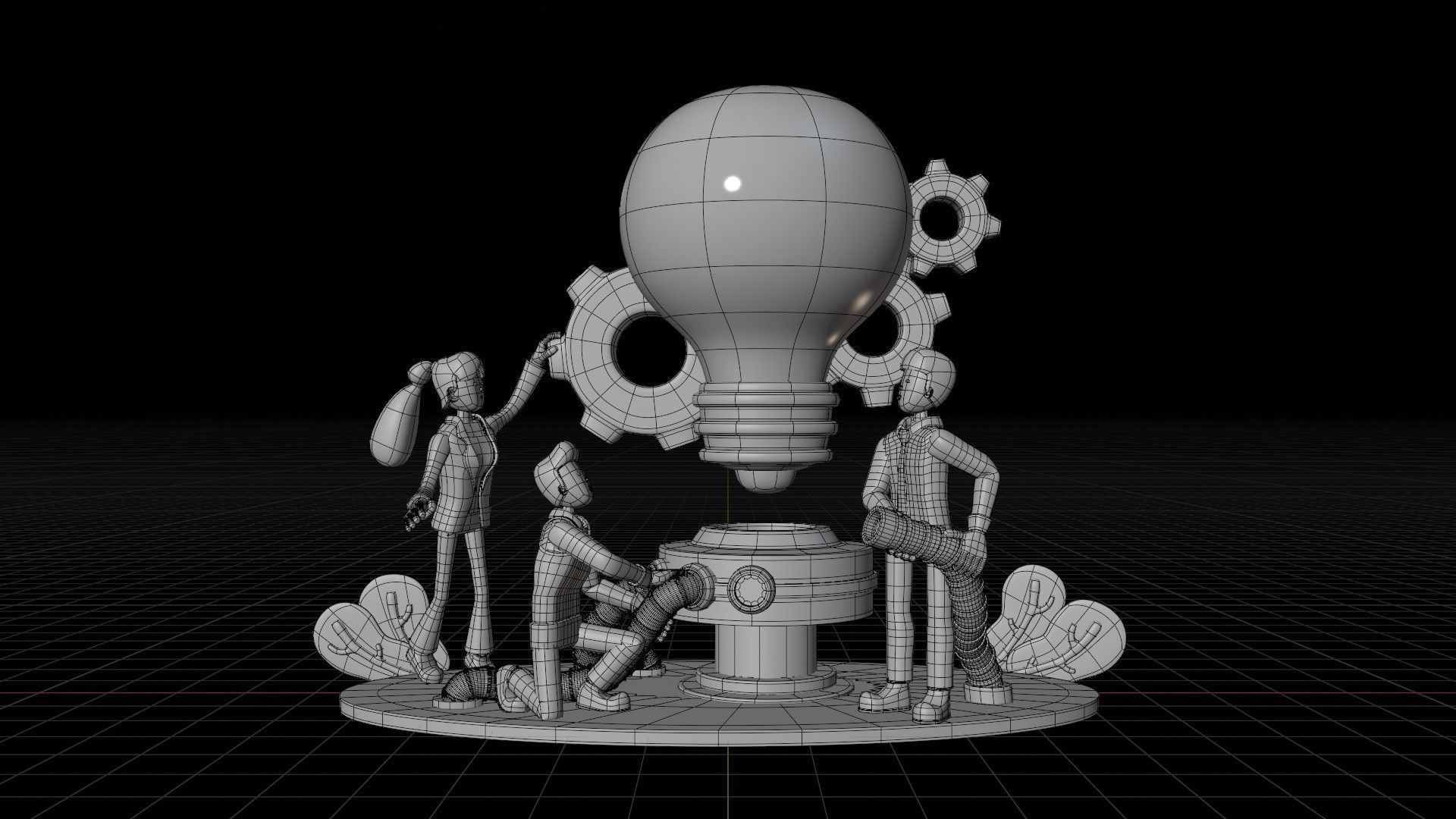 Work Efficiency 3D model_1