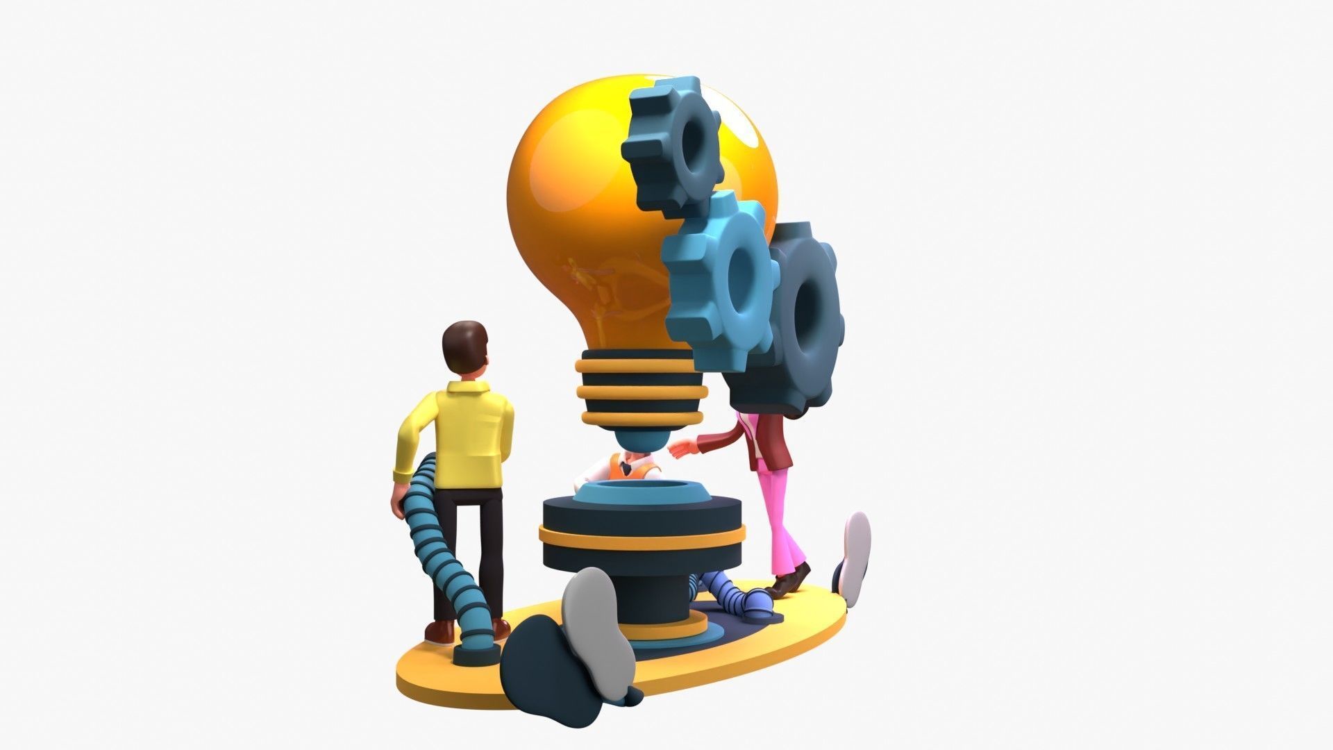 Work Efficiency 3D model_7