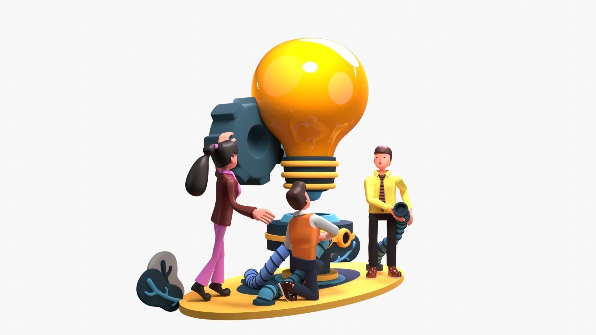 Work Efficiency 3D model_3