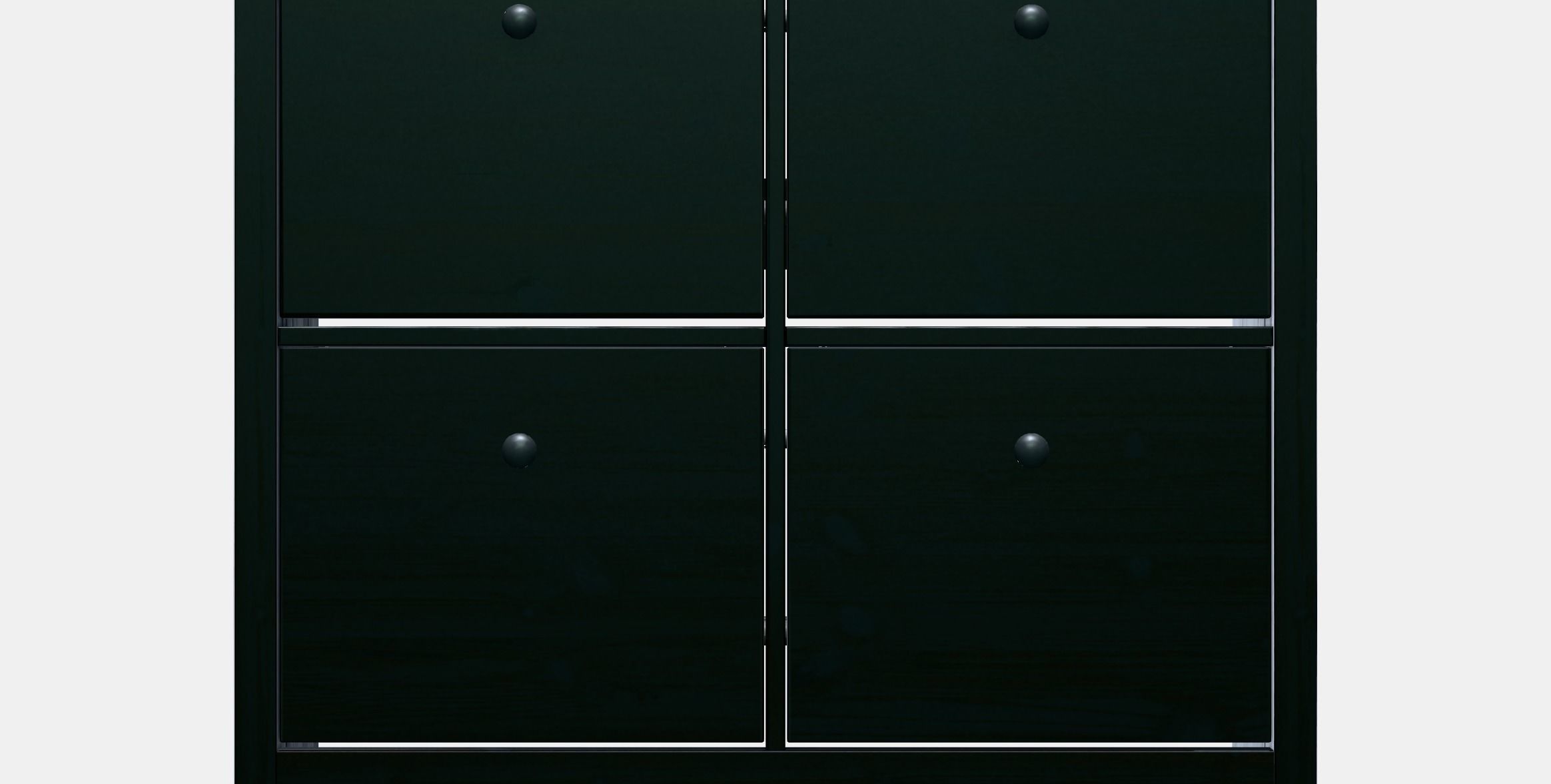 HEMNES shoe cabinet 4 compartments Low-poly 3D model_11