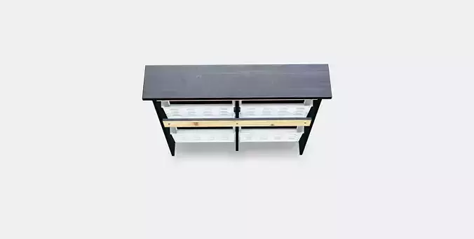 HEMNES shoe cabinet 4 compartments