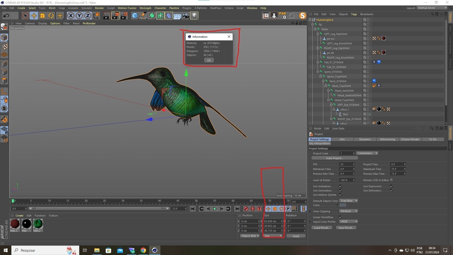 Humming Bird Two 3D model_10