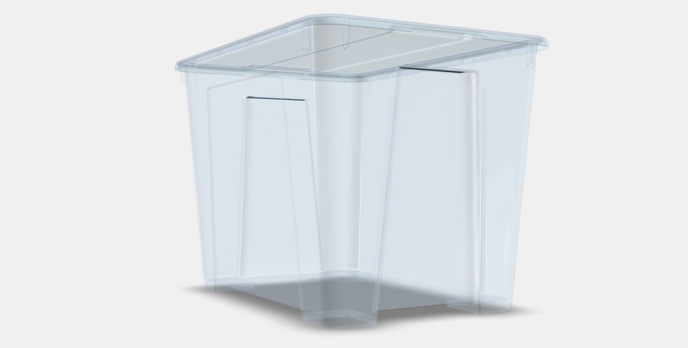 SAMLA box with lid 3 Low-poly 3D model_9