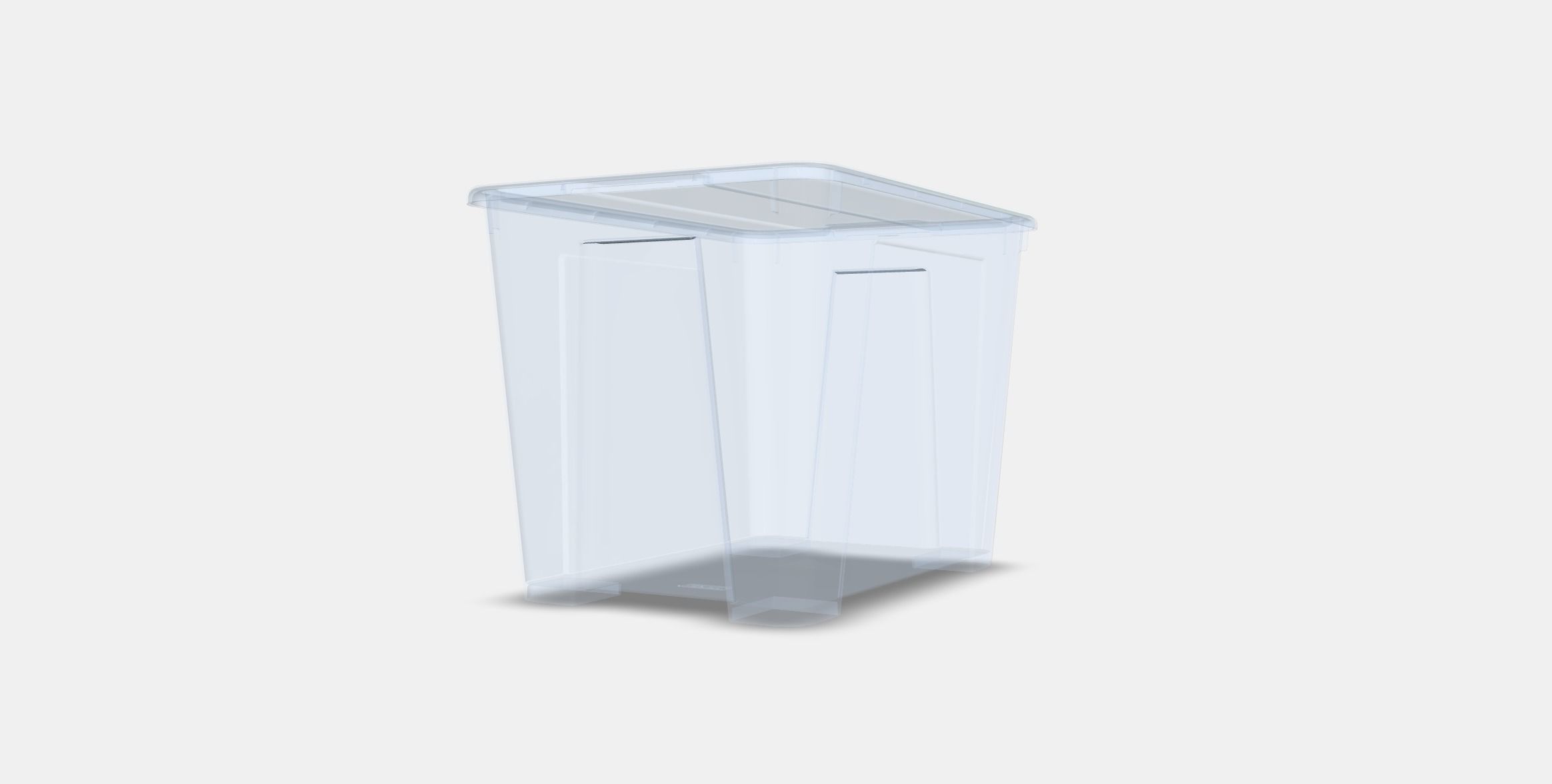 SAMLA box with lid 3 Low-poly 3D model_5