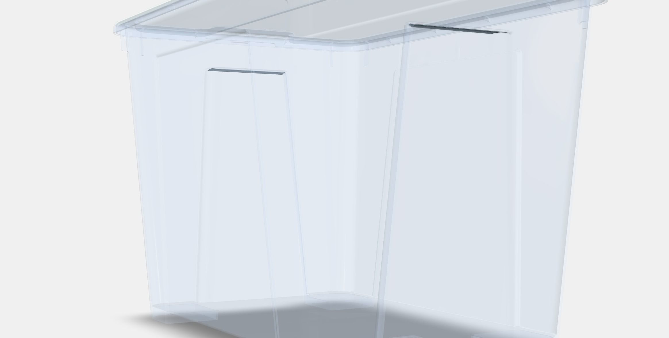 SAMLA box with lid 3 Low-poly 3D model_2