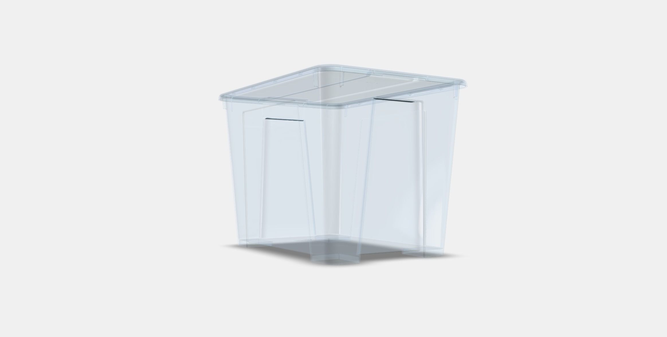 SAMLA box with lid 3 Low-poly 3D model_3