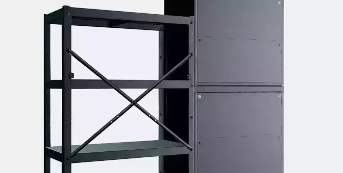 BROR shelf with cupboard