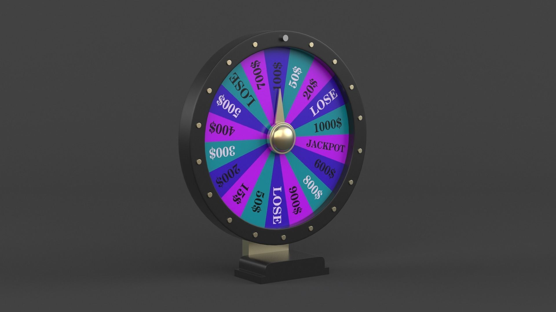 Wheel of Fortune 3D model_4