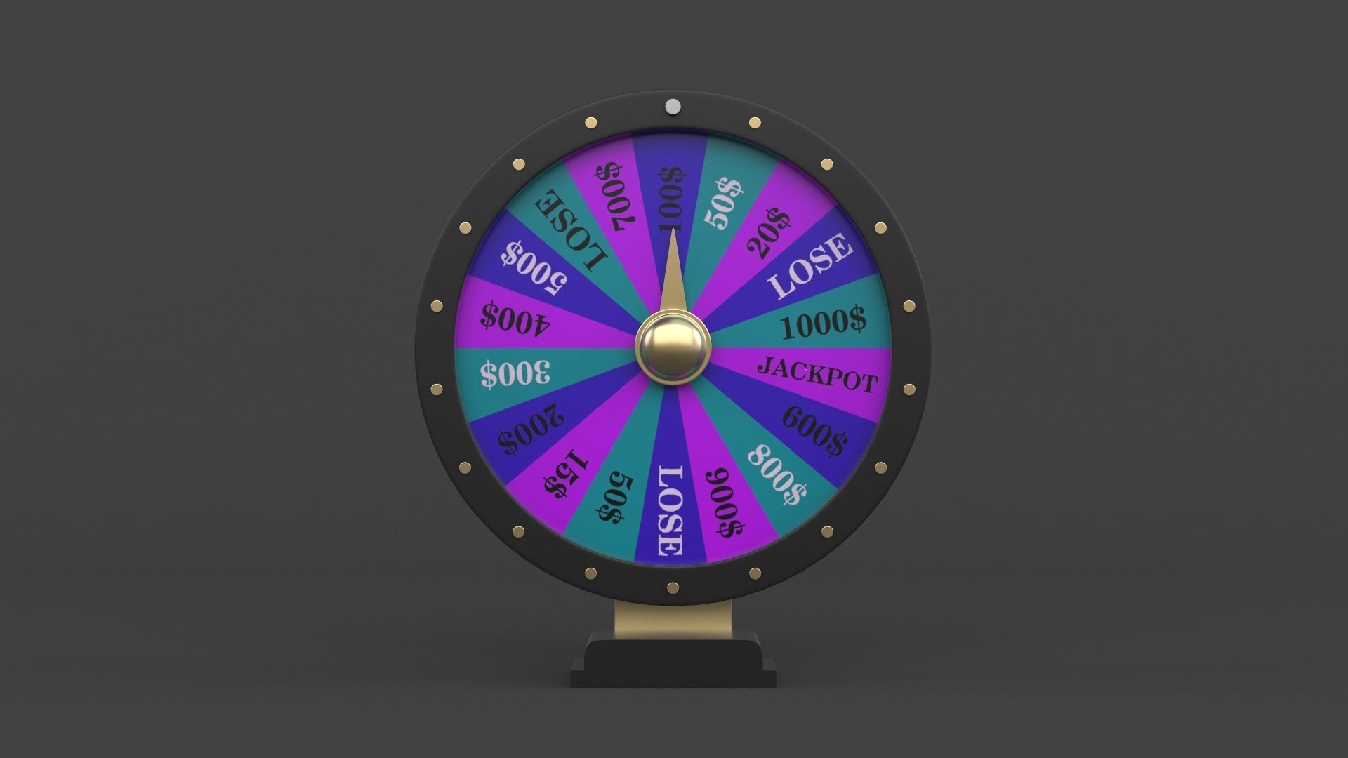 Wheel of Fortune 3D model_1