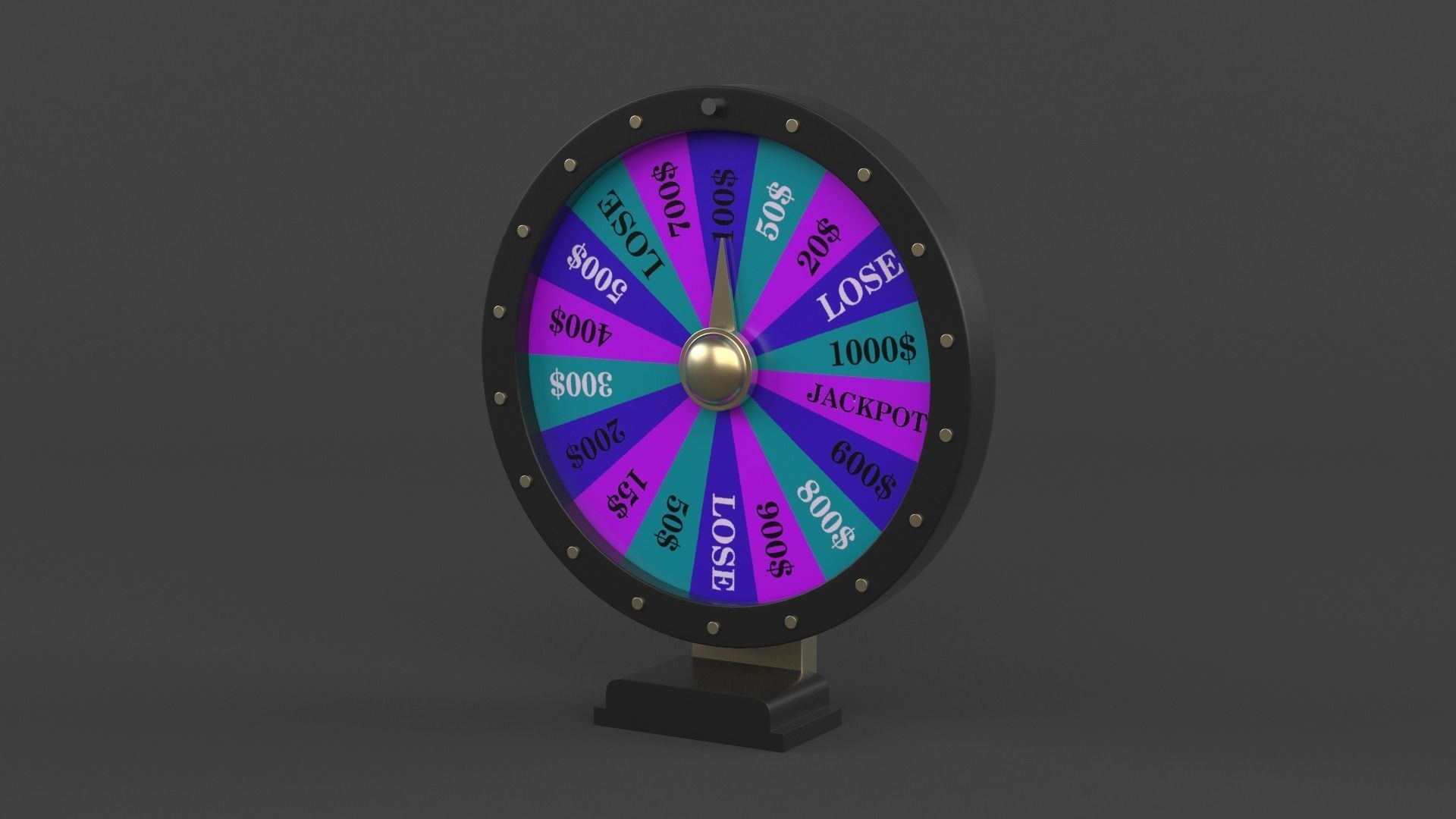 Wheel of Fortune 3D model_2