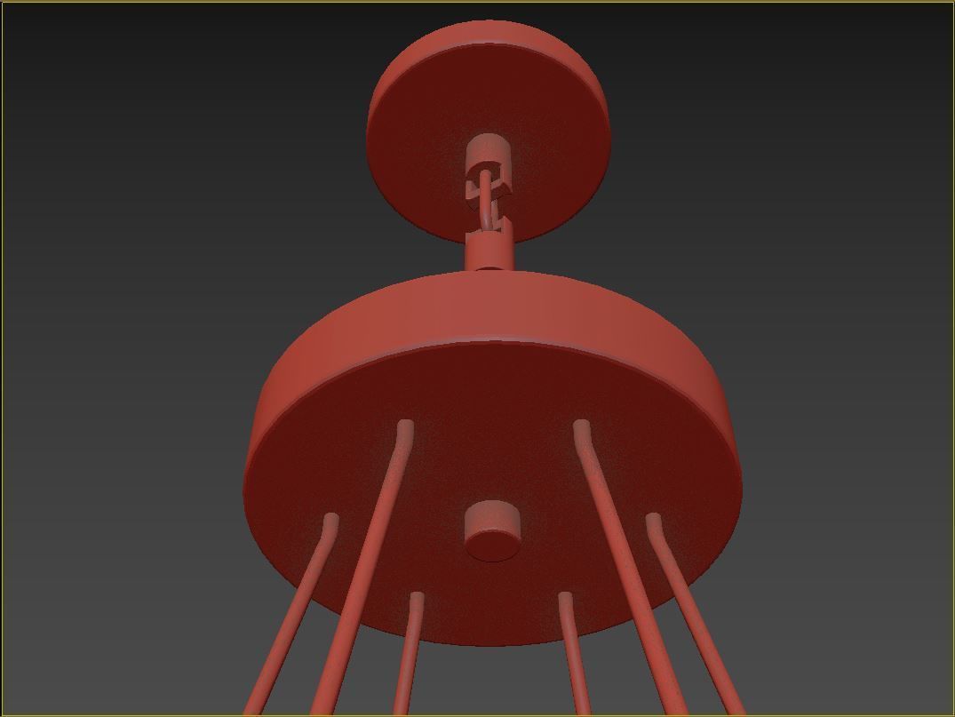 RH DEMARET ROUND CHANDELIER -003 3D model_16