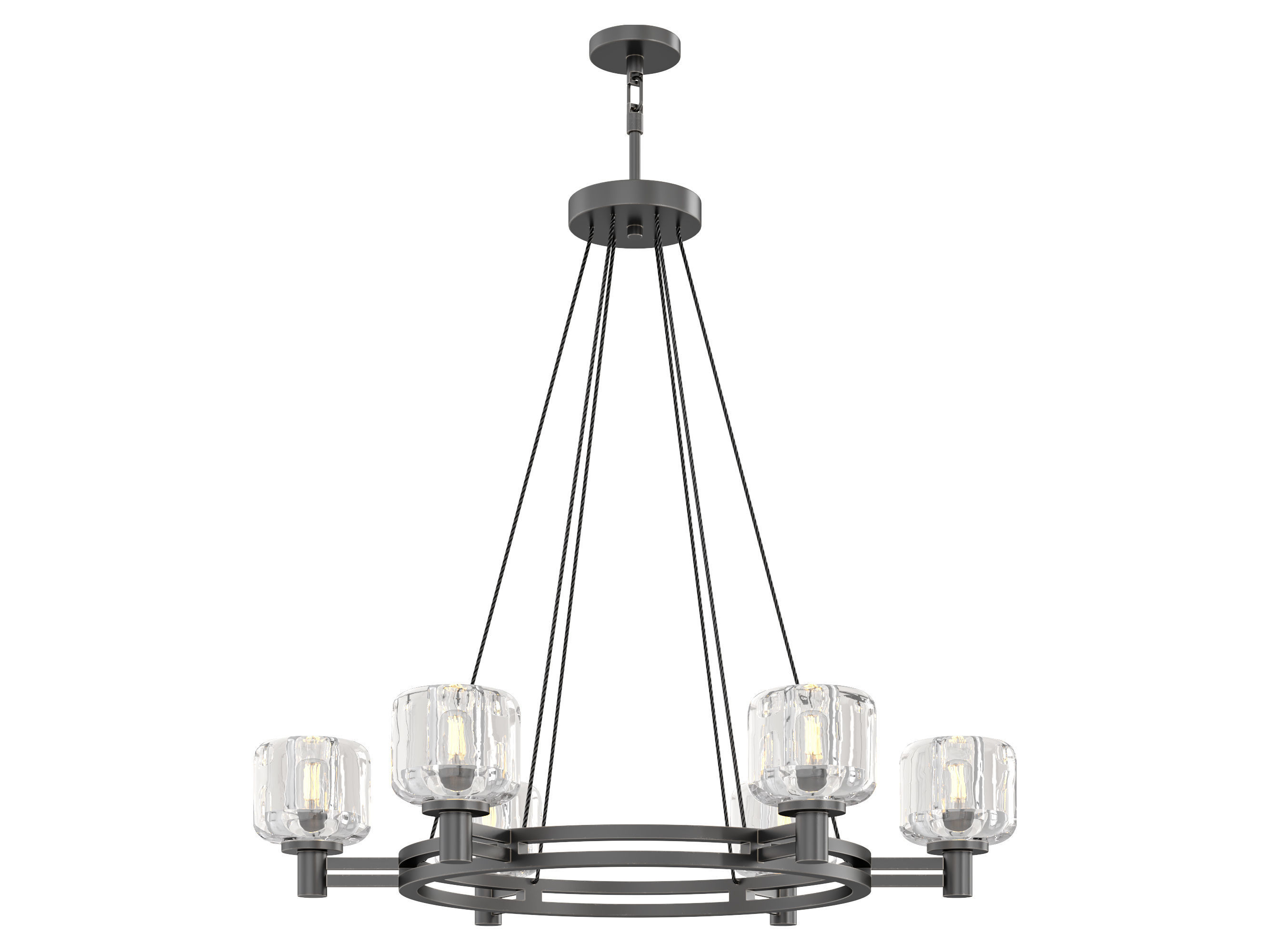 RH DEMARET ROUND CHANDELIER -003 3D model_5