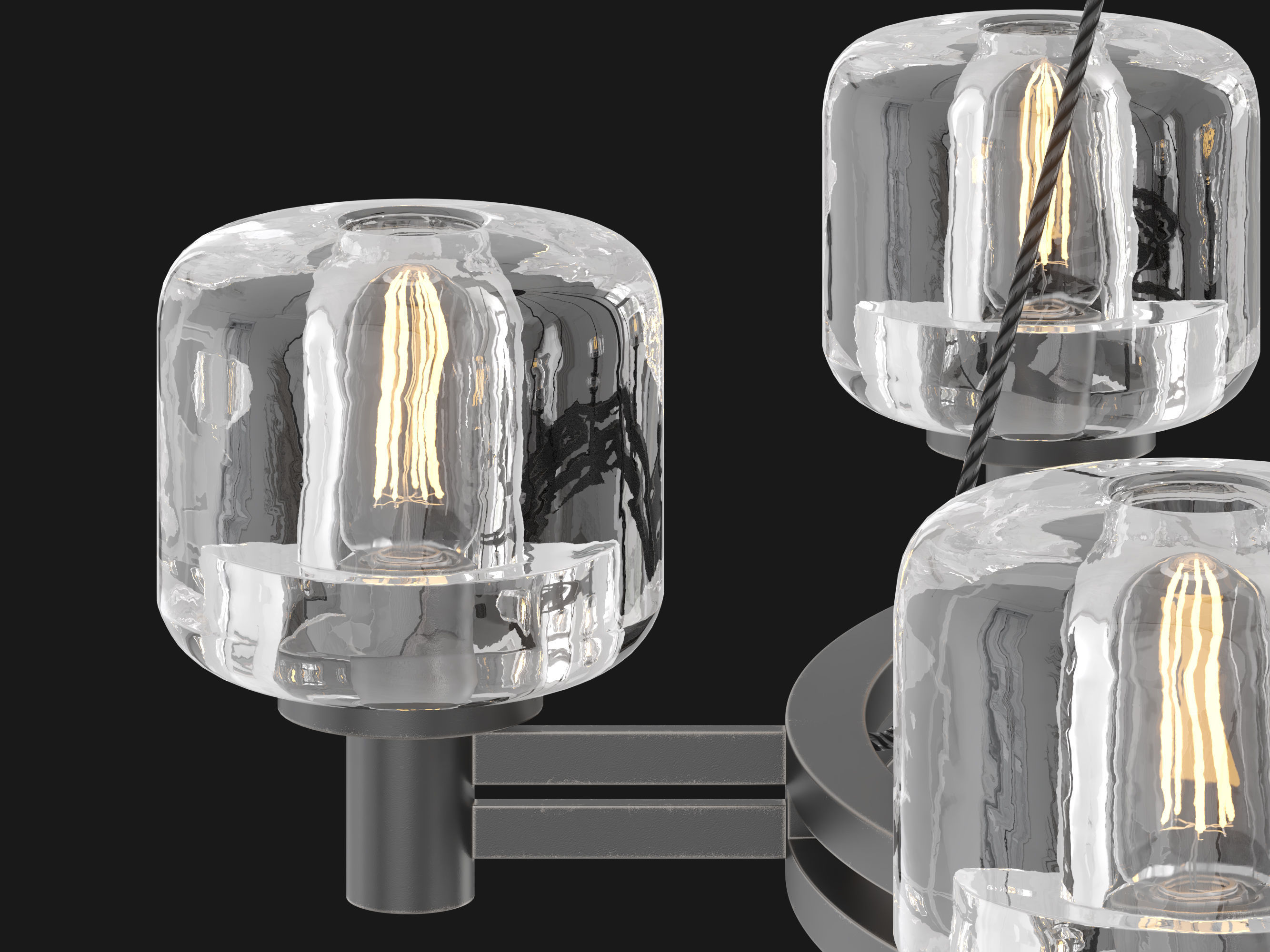 RH DEMARET ROUND CHANDELIER -003 3D model_10