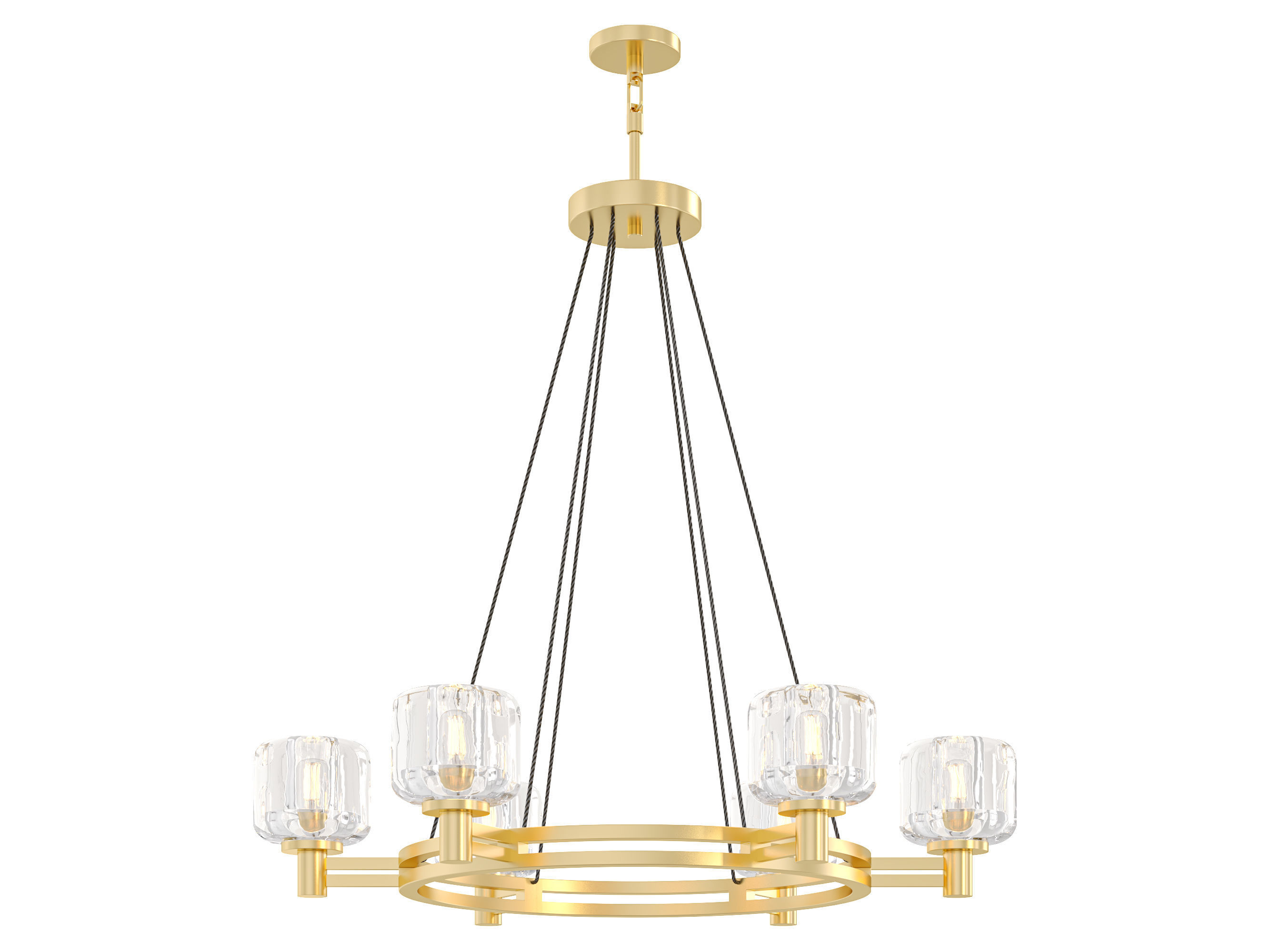 RH DEMARET ROUND CHANDELIER -003 3D model_6