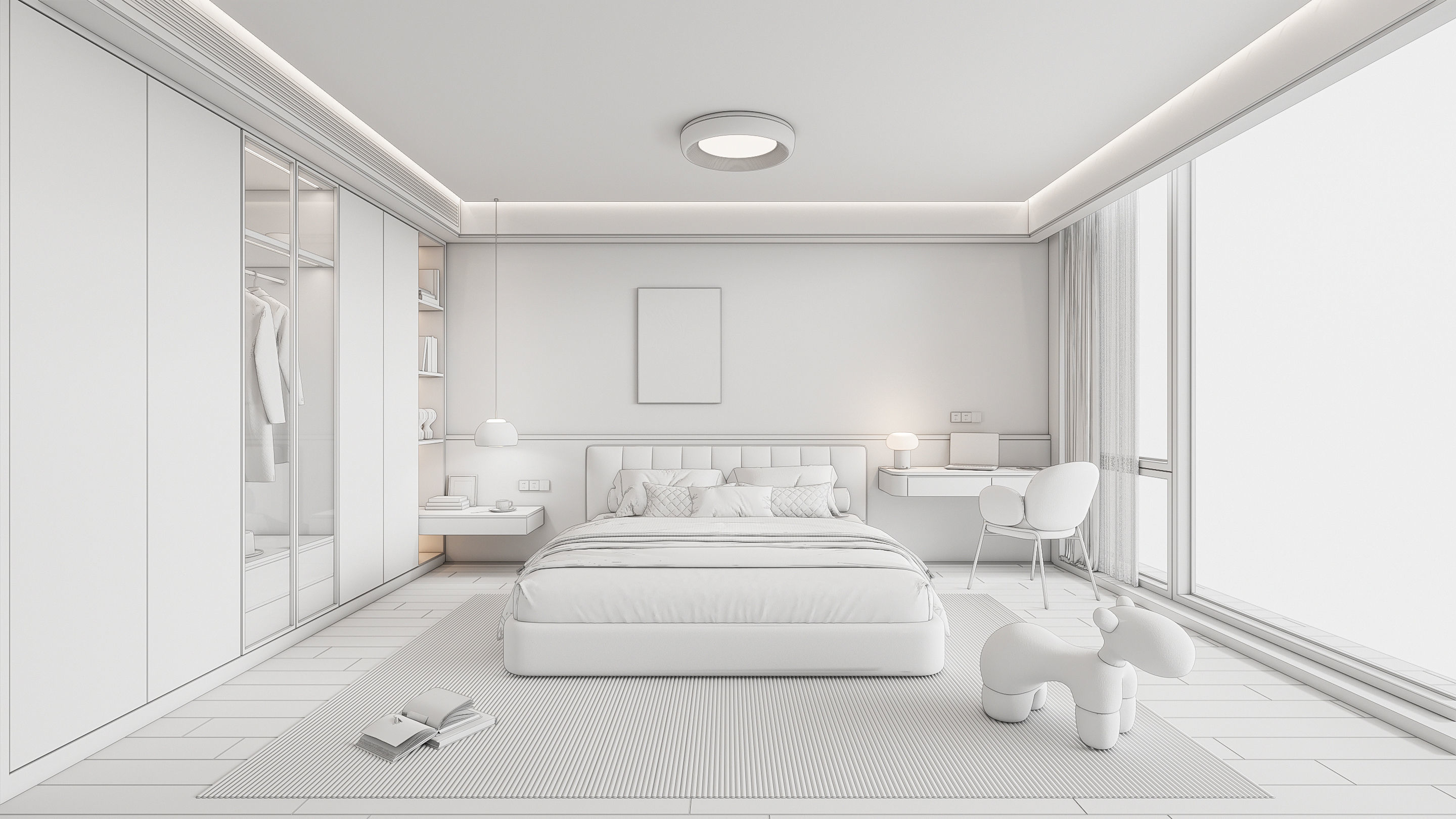 Bedroom 06 3D model_19