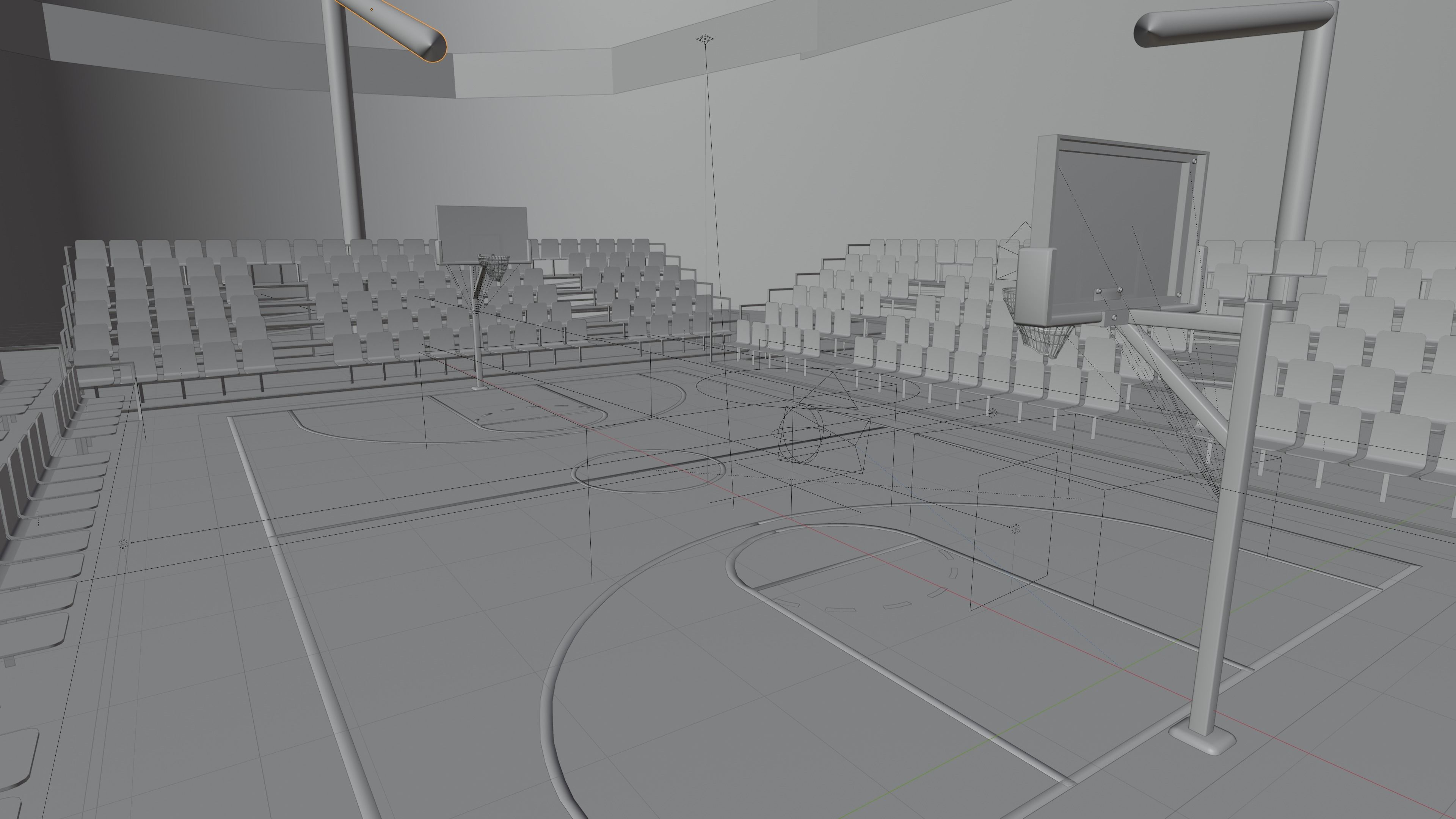 Basketball Stadium 3D model_10