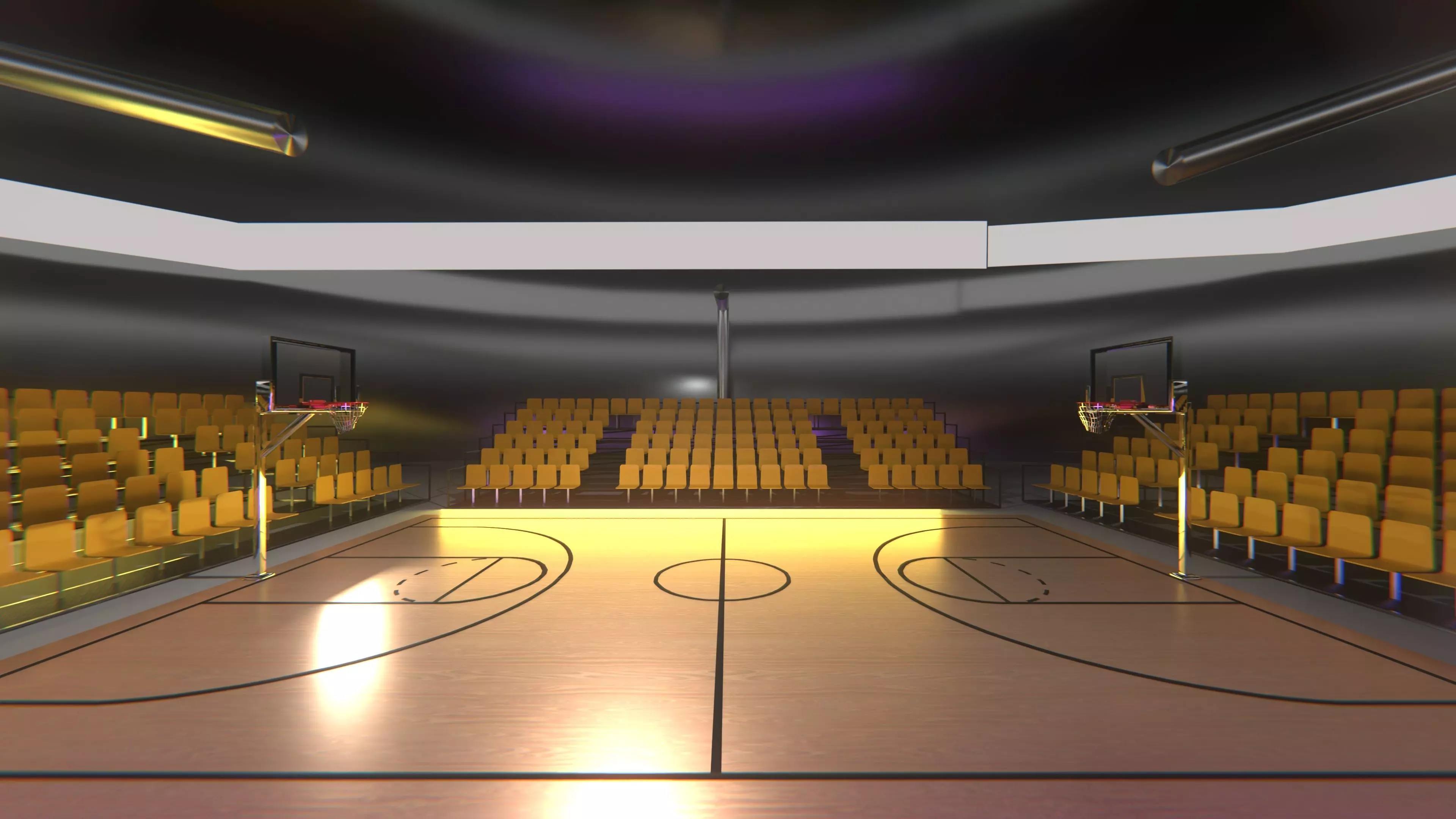 Basketball Stadium 3D model_0