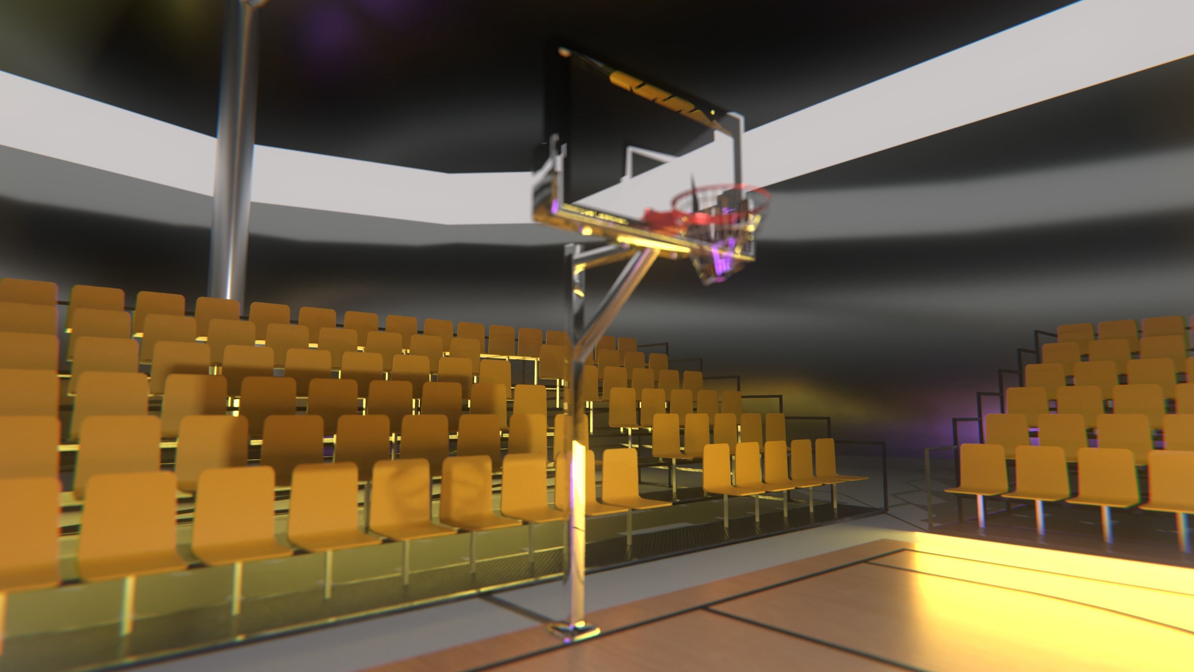 Basketball Stadium 3D model_6
