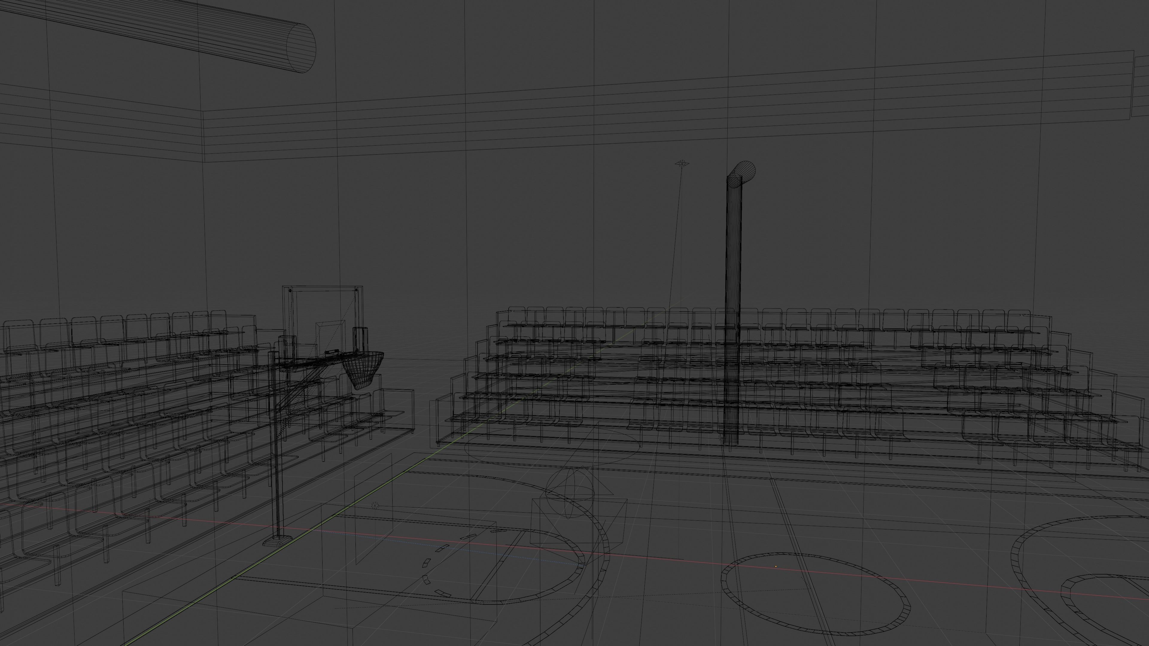 Basketball Stadium 3D model_3