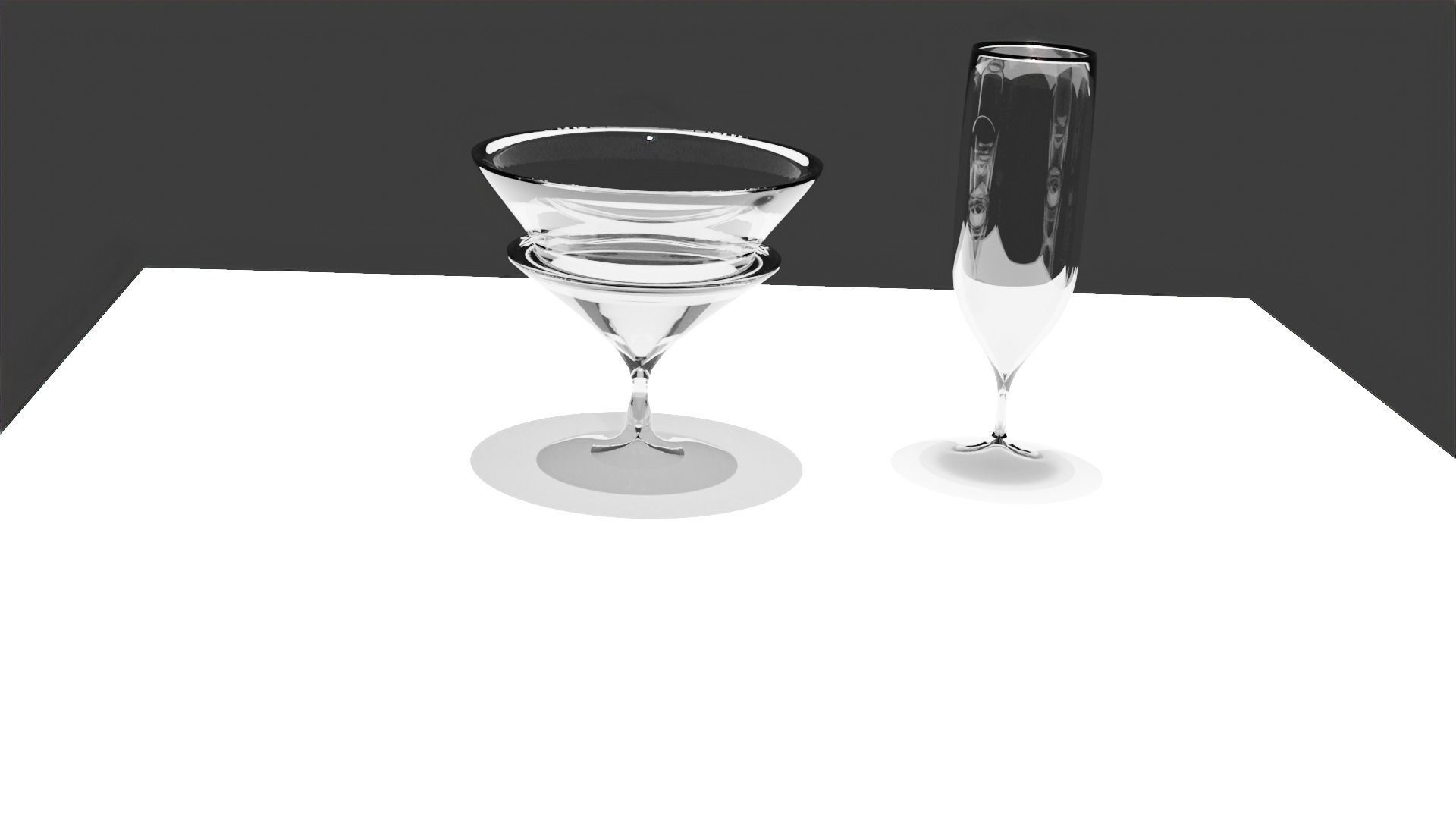 Wine glasses  3D model_1
