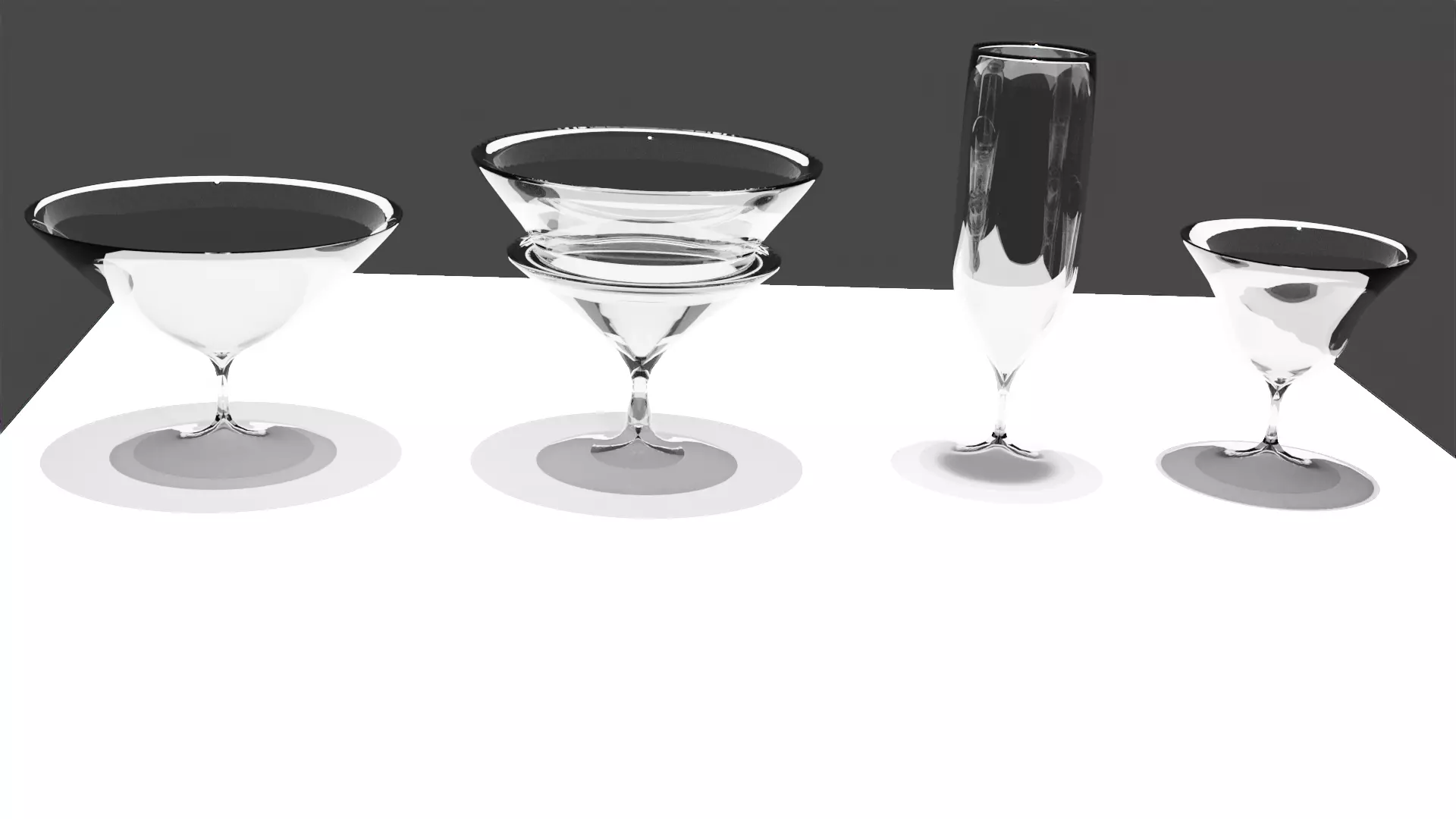 Wine glasses  3D model_0